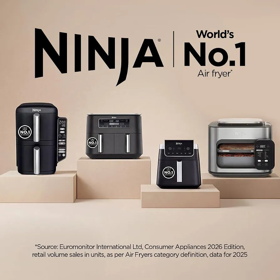 Ninja Air Fryer MAX PRO 6.2L  | 2000W | Max Crisp Technology | Variable Air Flow | PFOA-Free Non-Stick | 6-in-1 Air Fry, Roast, Bake & More | Cook from Frozen to Crispy