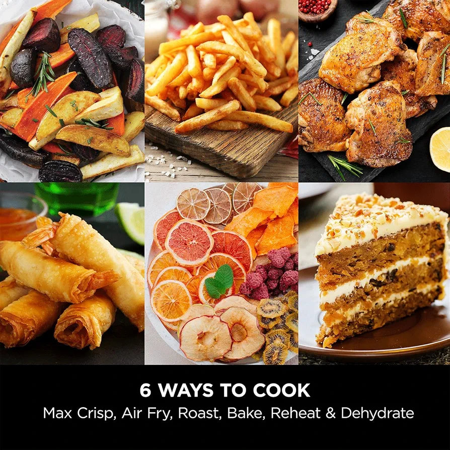 Ninja Air Fryer MAX PRO 6.2L  | 2000W | Max Crisp Technology | Variable Air Flow | PFOA-Free Non-Stick | 6-in-1 Air Fry, Roast, Bake & More | Cook from Frozen to Crispy